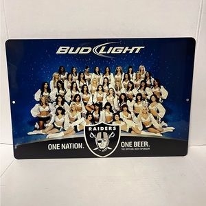 Budlight Beer Raiders Metal tin sign